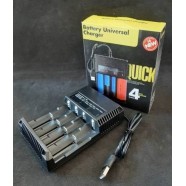 Заряджання для акумуляторів 16340, 14500, 18350, 18650, 26650, на 4 слоти